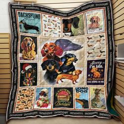 Dachshund Paper For Much Love Jur Quilt Blanket Dhc09121908Dd and Home Decor
