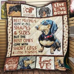 Dachshund Quilt Blanket ABC06011108 and Home Decor