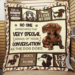 Dachshund Quilt Blanket ABC07112429 and Home Decor