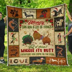 Dachshund Quilt Blanket ABC161107 and Home Decor