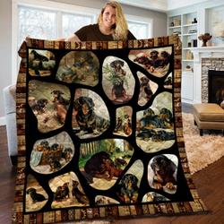Dachshund Quilt Blanket BBB050204NB and Home Decor