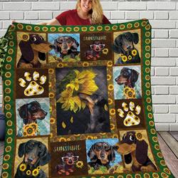 Dachshund Quilt Blanket C9B200208NM and Home Decor