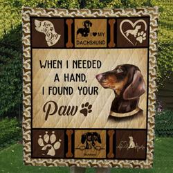 Dachshund Quilt Blanket Dhc02012017Td and Home Decor