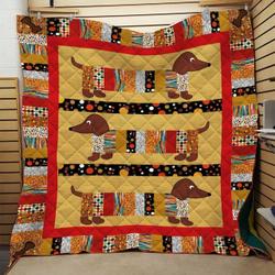 Dachshund Quilt Blanket Dhc0910709Vt and Home Decor