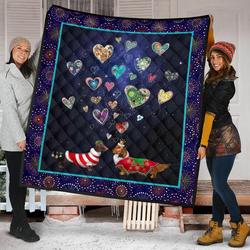 Dachshund Quilt Blanket Dhc09121417Dd and Home Decor