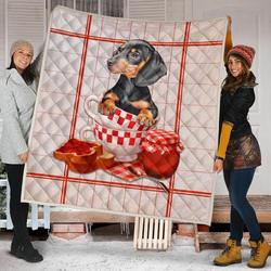Dachshund Quilt Blanket Dhc09121461Dd and Home Decor