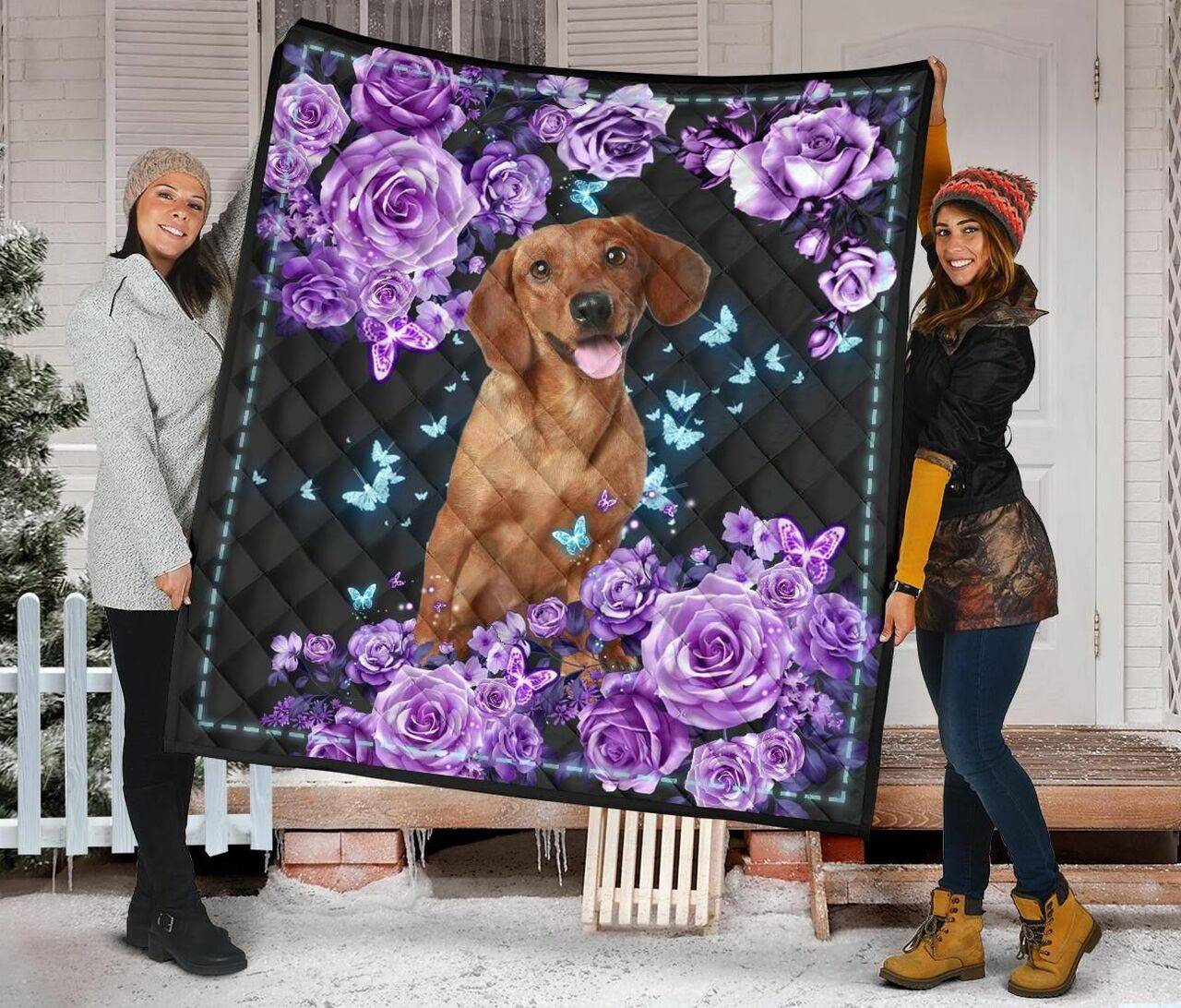 Dachshund Quilt Blanket Dhc09121483Dd and Home Decor