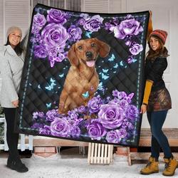 Dachshund Quilt Blanket Dhc09121483Dd and Home Decor