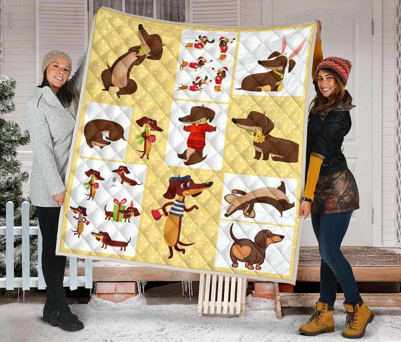 Dachshund Quilt Blanket Dhc09121536Dd and Home Decor