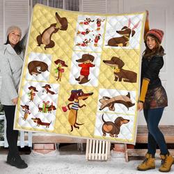 Dachshund Quilt Blanket Dhc09121536Dd and Home Decor