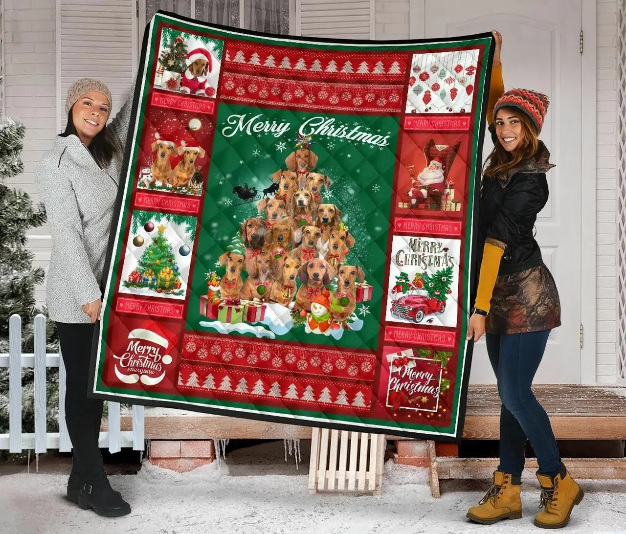 Dachshund Quilt Blanket Dhc09121578Dd and Home Decor