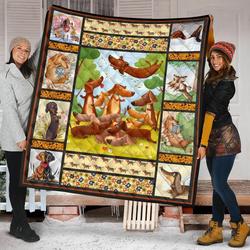 Dachshund Quilt Blanket Dhc09121609Dd and Home Decor