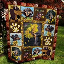 Dachshund Quilt Blanket Dth130704Hd and Home Decor