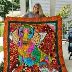Dachshund Quilt Blanket Lukyug Dhc0301889Dd and Home Decor