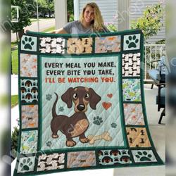 Dachshund Quilt Fht and Home Decor