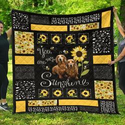 Dachshund Quilt  Qt204Pa  Quilt and Home Decor