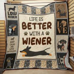 Dachshund Quilt Tt64-0880  Quilt and Home Decor
