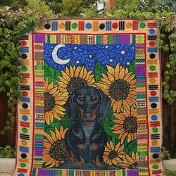 Dachshund Vcb Quilt Derqzs and Home Decor