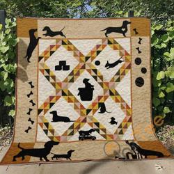 Dachshund Ver2 Blanket TH1507 Quilt and Home Decor