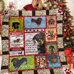 Dachshunds Art Collection Dachshund Doxie Wiener Dog Lovers CL291220214MI Quilt Blanket and Home Decor
