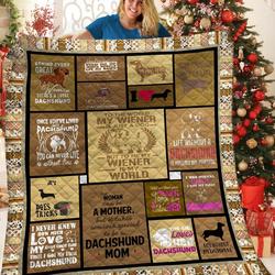 Dachshunds Art Collection Dachshund Doxie Wiener Dog Lovers CL291220227MI Quilt Blanket and Home Decor