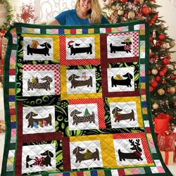 Dachshunds Collection Dachshund Doxie Wiener Dog Lovers CL291220218MI Quilt Blanket and Home Decor
