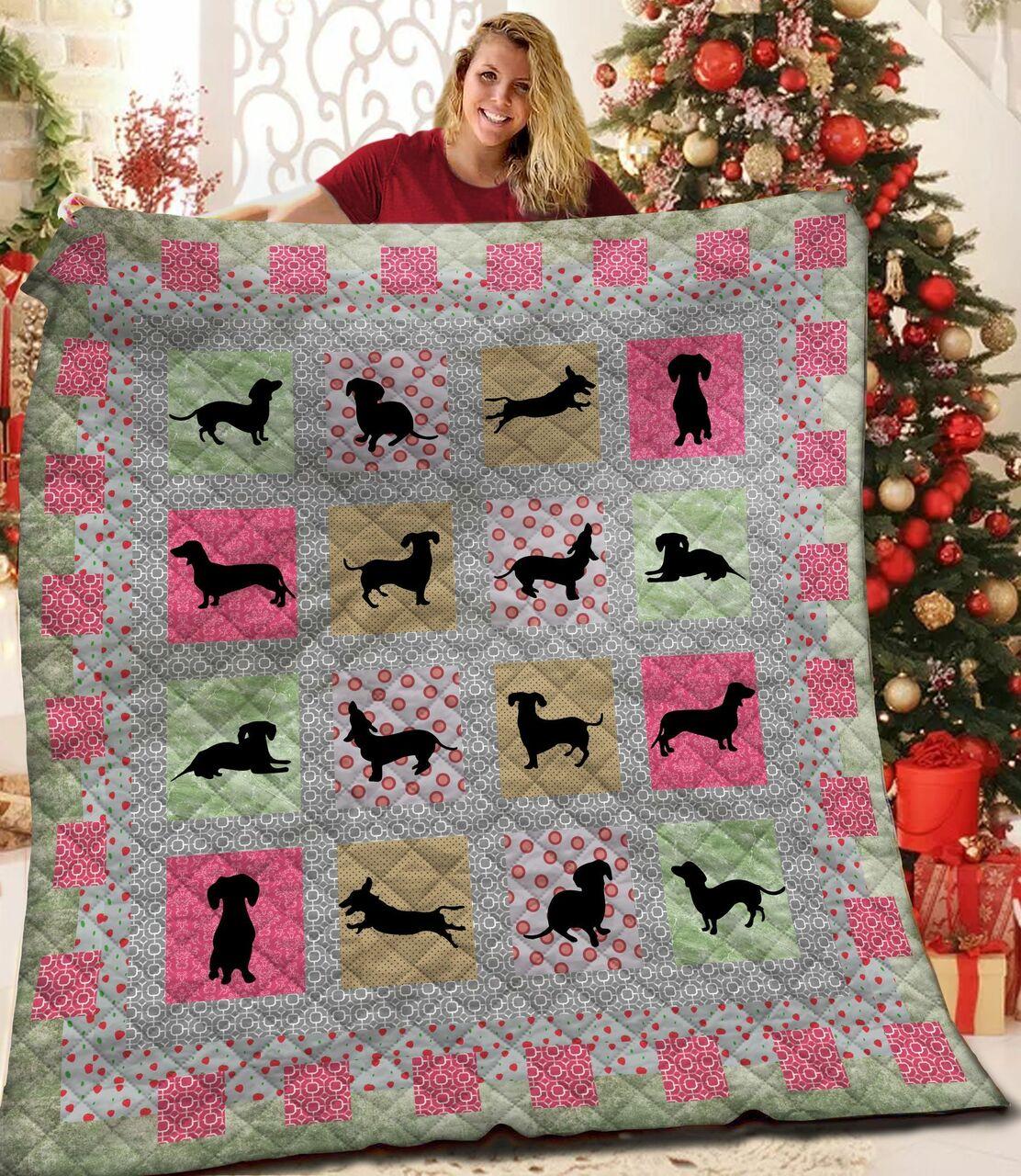 Dachshunds In My Home Dachshund Doxie Wiener Dog Lovers CL291220145MI Quilt Blanket and Home Decor