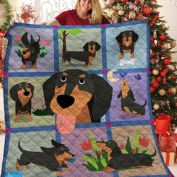 Dachshunds In My Home Dachshund Doxie Wiener Dog Lovers CL291220146MI Quilt Blanket and Home Decor