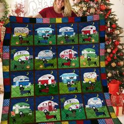 Dachshunds In My Home Dachshund Doxie Wiener Dog Lovers CL291220369MI Quilt Blanket and Home Decor