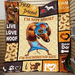 Dachshunds Lovely Dachshund Doxie Wiener Dog Lovers CL150121005AT Quilt Blanket and Home Decor