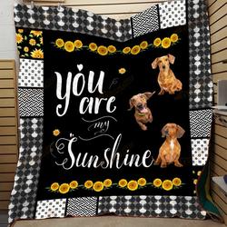Dachshunds Lovely Dachshund Doxie Wiener Dog Lovers CL150121007AT Quilt Blanket and Home Decor