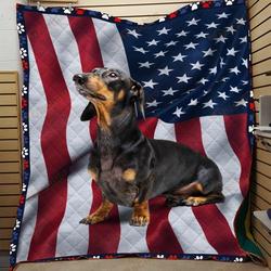 Dachshunds Lovely Dachshund Doxie Wiener Dog Lovers CL150121011AT Quilt Blanket and Home Decor