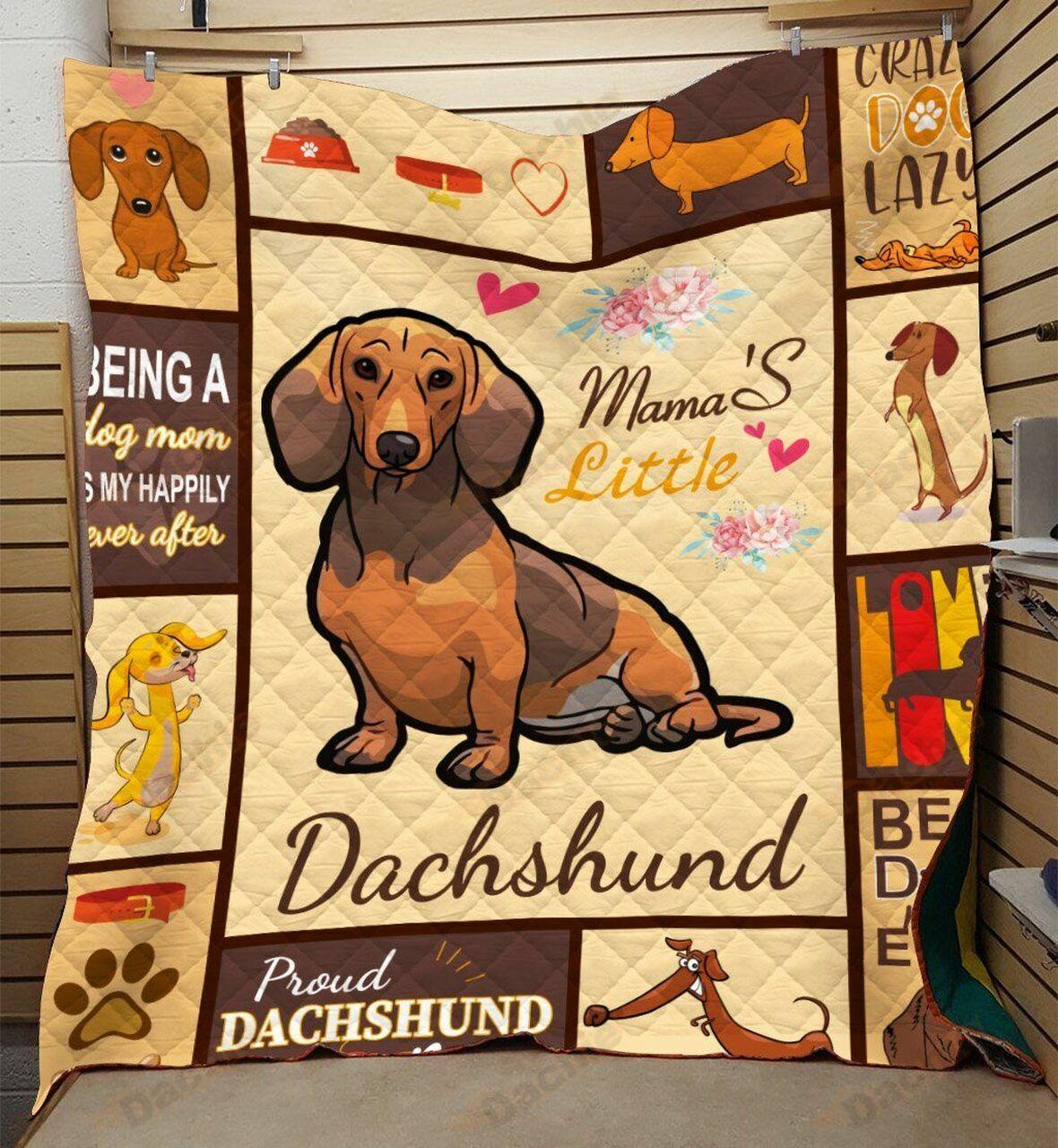 Dachshunds Lovely Dachshund Doxie Wiener Dog Lovers CL150121020AT Quilt Blanket and Home Decor