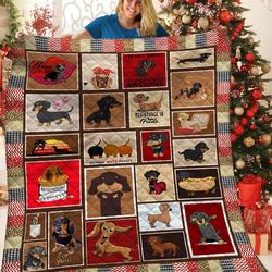Dachshunds Lovely Dachshund Doxie Wiener Dog Lovers CL291220062MI Quilt Blanket and Home Decor