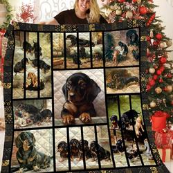 Dachshunds Puppy Dachshund Doxie Wiener Dog Lovers CL291220222MI Quilt Blanket and Home Decor