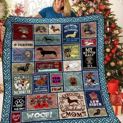Dachshunds Quote Dachshund Doxie Wiener Dog Lovers CL291220280MI Quilt Blanket and Home Decor