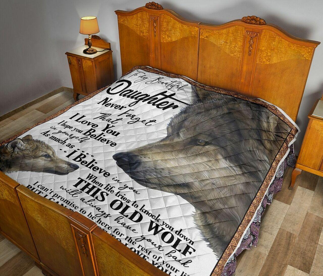 Dad To Daughter Quilt Blanket Dhc02011448Dd and Home Decor