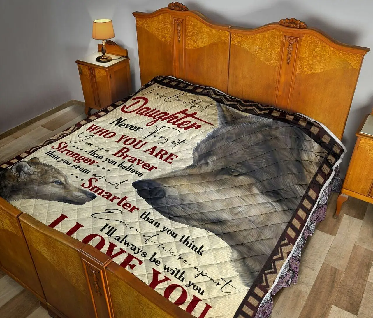 Dad To Daughter Quilt Blanket Dhc02011543Dd and Home Decor