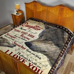 Dad To Daughter Quilt Blanket Dhc02011543Dd and Home Decor
