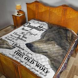 Dad To Daughter Quilt Blanket Dhc02011772Dd and Home Decor