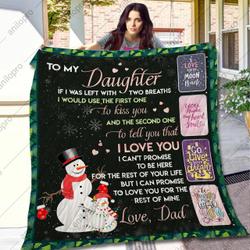 Dad To Daughter Tell You That I Love You Quilt Blanket Dhc04012070Td and Home Decor
