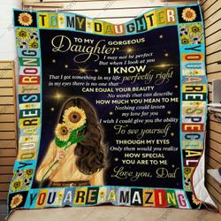 Dad To Daughter You Are Special Quilt Blanket Dhc040120143Td and Home Decor