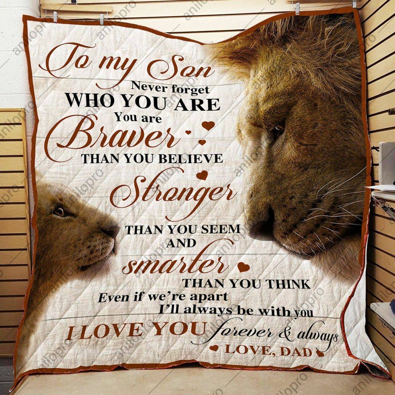 Dad To Son Who You Are Quilt Blanket Dhc040120151Td and Home Decor