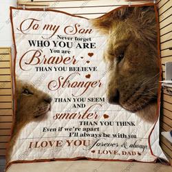 Dad To Son Who You Are Quilt Blanket Dhc040120151Td and Home Decor
