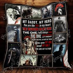 Dad Warrior My Hero Ah Quilt Derqcc and Home Decor
