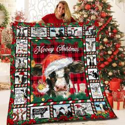 Dairy Cattle Christmas Bbb2310205Ht Quilt Blanket and Home Decor