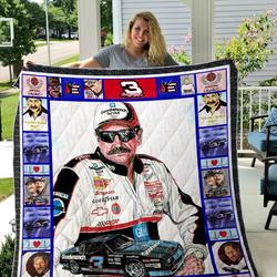 Dale Earnhardt Quilt Blanket 01 and Home Decor