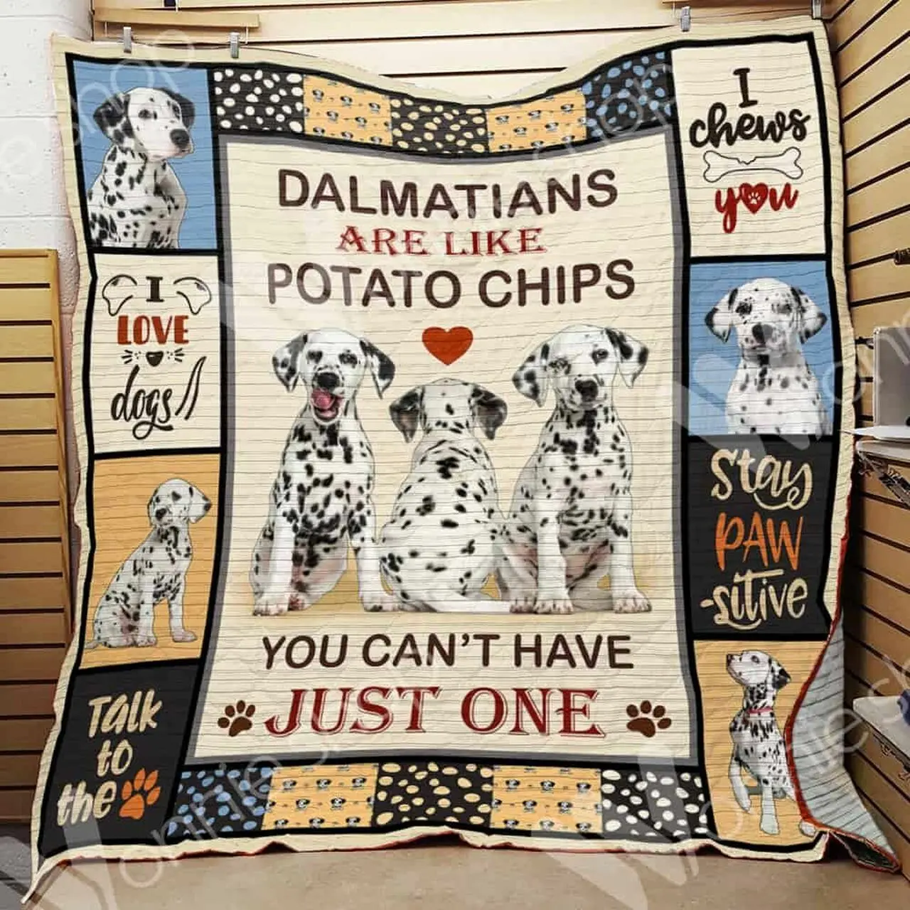 Dalmatian Dog Lnt0312041 Quilt Blanket and Home Decor