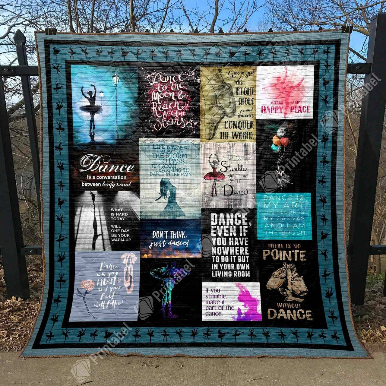 Dance With Your Heart And Your Feet Will Follow DHCDHC DT0910 Quilt Blanket and Home Decor