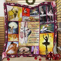 Dancing Gives A Soul To The Universe Ballet Quilt Blanket ABC07112243 and Home Decor